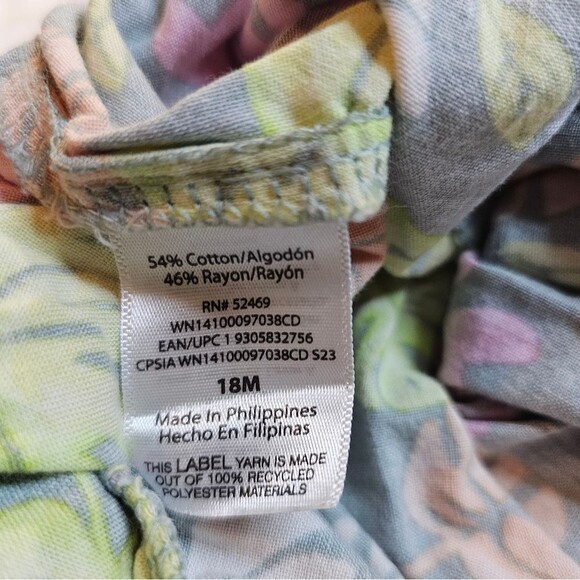 Girls' 18M Shorts Bundle- Wonder Nation Floral & Kids Connection dragonfly Print - Picture 9 of 11